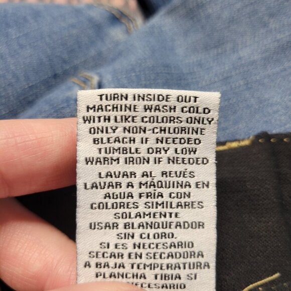 One 5 One 10/30 Light Wash Denim Blue Raw Hem Comfort Waist Skinny Jeans - Picture 5 of 13